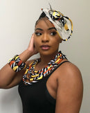 Bogolan African Print Rope Necklace - Afrilege