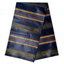 African Wax Print Fabric  Ankara - Black / Gold - Afrilege