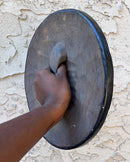 Handcrafted African Round Songye Wooden Shield