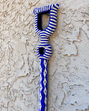 Bamileke Hand Beaded African Carved Walking Stick / Cane - Afrilege