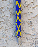 Bamileke Hand Beaded African Carved Walking Stick / Cane - Afrilege