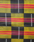 African Wax Print Fabric  Ankara - Black / Orange - Afrilege