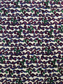 African Wax Print Fabric by The Yard - Beige - Afrilege