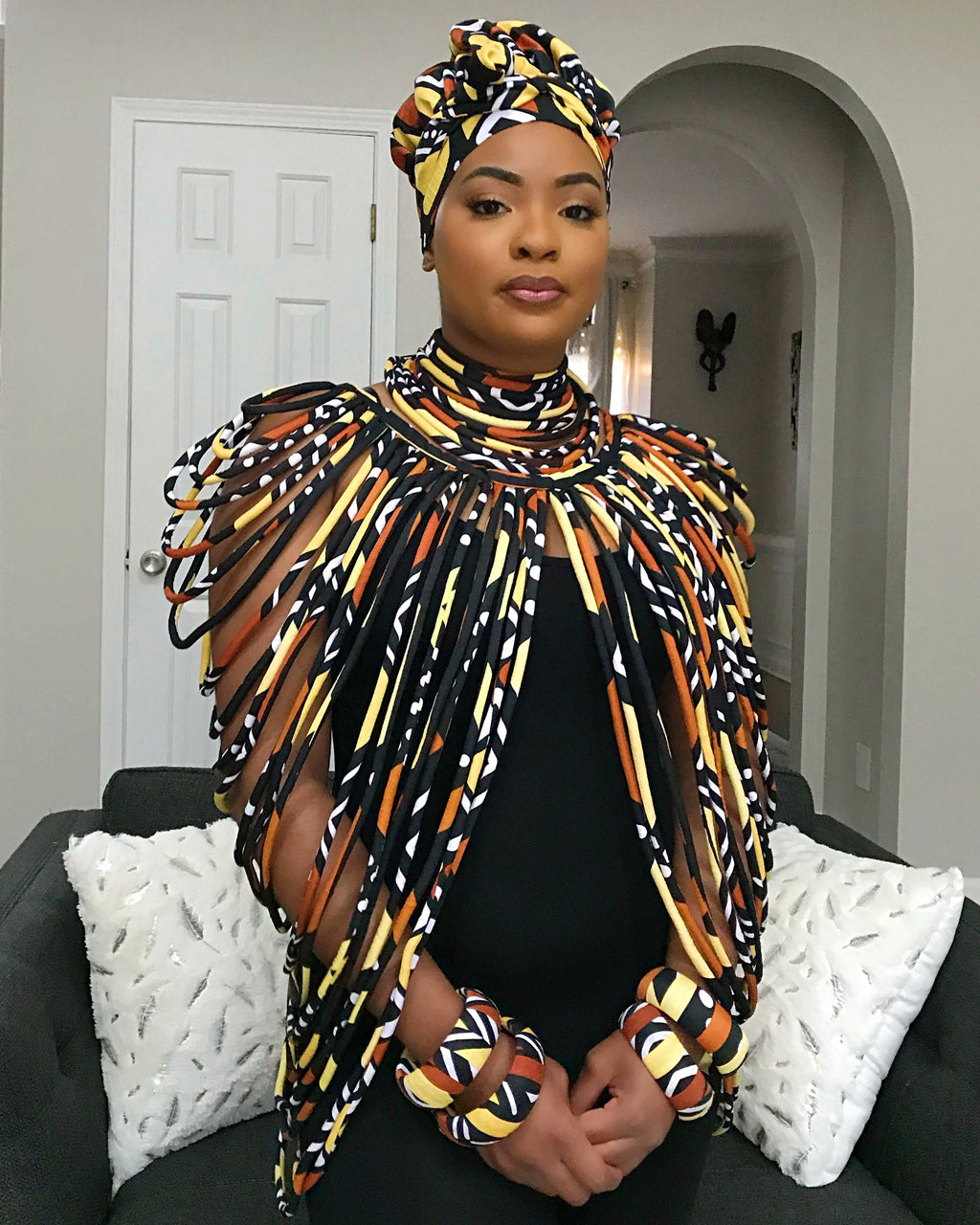 Bogolan African Print Multi-Strands Rope– Afrilege