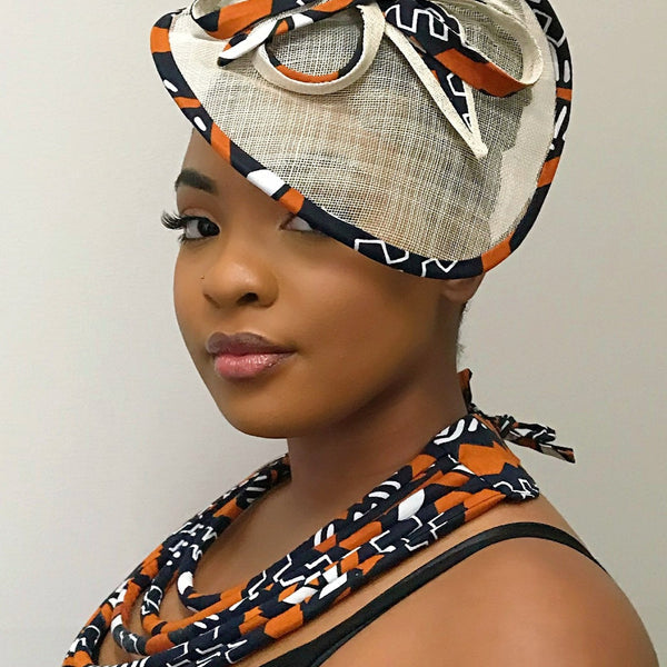 African print church hats / African fascinator / Kente headwear store / Gift for her / african women hat / hair accessories / Ankara church hats