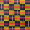 African Wax Print Fabric  Ankara - Black / Orange - Afrilege