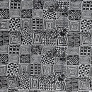 Bamileke Atoghu Ndop African Wax Print Fabric - Black - Afrilege
