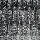 Bamileke Ndop pattern African Wax Print Fabric - Black - Afrilege