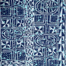 Bamileke Ndop pattern African Wax Print Fabric - Blue - Afrilege