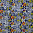 Atoghu Bangangte African Wax Print Fabric - Blue / Red / Yellow - Afrilege