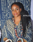 Bamileke Authentic Ndop Textile Tapestry Cloth from Cameroon - Afrilege