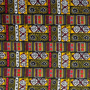 African Wax Print Fabric (Ankara) - Black / Red / Yellow - Afrilege
