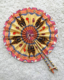 African Print Handheld foldable Fan - Afrilege