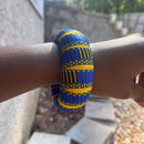 Adama African Print Bangle Bracelets - Afrilege