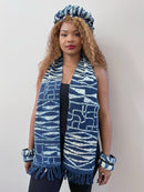 Bamileke Authentic Ndop Cloth SCARF from Cameroon For Men and Women - Afrilege
