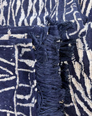 Bamileke Authentic Ndop Textile Tapestry Cloth from Cameroon - Afrilege