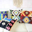Rug Style Embroidered Textured Pillow Cover - Afrilege