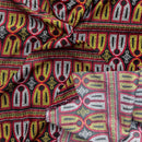 Toghu Bamenda Buea traditional pattern Satin African Print Fabric - Afrilege