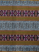 Toghu Atoghu African Print Fabric - Blue / Orange - Afrilege