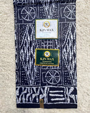 Bamileke Ndop Patterns African Wax Print Fabric (Ankara) - Black / Gray - Afrilege