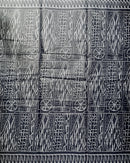 Bamileke Ndop Patterns African Wax Print Fabric (Ankara) - Navy blue / Grey - Afrilege