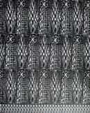 Bamileke Ndop pattern African Wax Print Fabric - Black - Afrilege