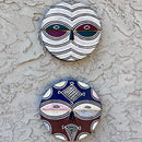 Bateke Beti Tribe African Round Mask - Afrilege