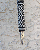 Bamileke Hand Beaded African Carved Walking Stick / Cane - Afrilege
