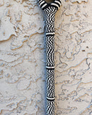 Bamileke Hand Beaded African Carved Walking Stick / Cane - Afrilege