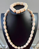 African Agate Beads Necklace - Afrilege