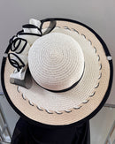Straw Church Sun Hat - Tan / Beige