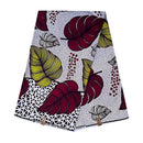 African Wax Print Fabric ( Ankara) - White / Red / Yellow - Afrilege