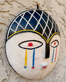 Handcrafted African Painted Wooden Wall Decorative Mask