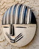 Handcrafted African Painted Wooden Wall Decorative Mask