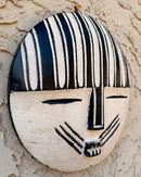 Handcrafted African Painted Wooden Wall Decorative Mask