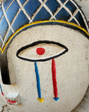 Handcrafted African Painted Wooden Wall Decorative Mask