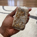 Raw Natural African Black Soap Bar (8 oz.) - Afrilege