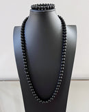 Black Onyx Beads Necklace - Afrilege