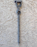 Bamileke Hand Beaded African Carved Walking Stick / Cane - Afrilege
