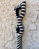 Bamileke Hand Beaded African Carved Walking Stick / Cane - Afrilege