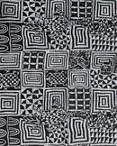 Bamileke Atoghu Ndop African Wax Print Fabric - Black - Afrilege