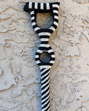 Bamileke Hand Beaded African Carved Walking Stick / Cane - Afrilege