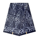 Bamileke Ndop Patterns African Wax Print Fabric (Ankara) - Black / Gray - Afrilege