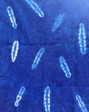 Authentic African Handmade Bogolan Mud Cloth - Deep Blue / White - Afrilege