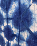 Authentic African Handmade Bogolan Mud Cloth - Deep Blue / White - Afrilege