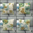 Watercolor Floral Throw Pillow Covers - Afrilege