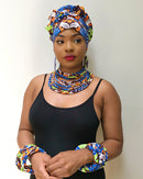 Mandisa African Print Choker Rope Necklace - Afrilege