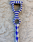 Bamileke Hand Beaded African Carved Walking Stick / Cane - Afrilege
