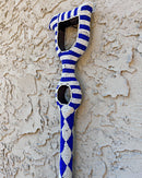 Bamileke Hand Beaded African Carved Walking Stick / Cane - Afrilege