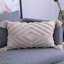 Modern Geometric Boho cushion cover with Tassels pillow cover - Afrilege